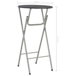 ZNTS Bar Tables 4 pcs Black 60x112 cm MDF 284393