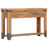 ZNTS Console Table 120x35x75 cm Solid Acacia Wood 282750