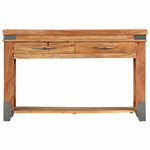 ZNTS Console Table 120x35x75 cm Solid Acacia Wood 282750