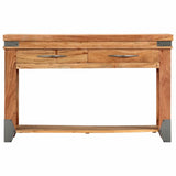 ZNTS Console Table 120x35x75 cm Solid Acacia Wood 282750