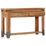 ZNTS Console Table 120x35x75 cm Solid Acacia Wood 282750