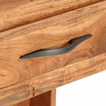 ZNTS Console Table 120x35x75 cm Solid Acacia Wood 282750