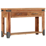 ZNTS Console Table 120x35x75 cm Solid Acacia Wood 282750