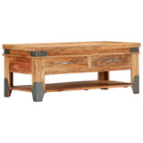 ZNTS Coffee Table 110x52x45 cm Solid Acacia Wood 282751
