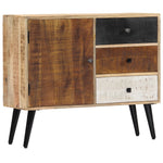 ZNTS Sideboard 88x30x73 cm Solid Mango Wood 282876