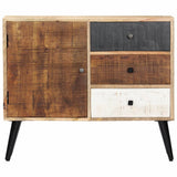 ZNTS Sideboard 88x30x73 cm Solid Mango Wood 282876