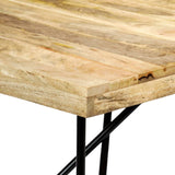 ZNTS Dining Table 180x90x76 cm Solid Mango Wood 282880