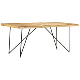 ZNTS Dining Table 180x90x76 cm Solid Mango Wood 282880