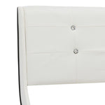 ZNTS Bed Frame White Faux Leather 150x200 cm 5FT King Size 280433