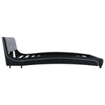 ZNTS Bed Frame Black Faux Leather 135x190 cm 4FT6 Double 280436