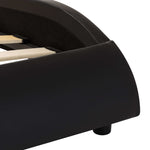 ZNTS Bed Frame Black and White Faux Leather 150x200 cm 5FT King Size 280457