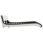 ZNTS Bed Frame Grey and White Faux Leather 135x190 cm 4FT6 Double 280460