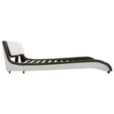 ZNTS Bed Frame Grey and White Faux Leather 180x200 cm 6FT Super King 280462