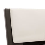 ZNTS Bed Frame Grey and White Faux Leather 180x200 cm 6FT Super King 280462