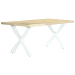 ZNTS Dining Table 180x90x76 cm Solid Mango Wood 283773