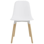 ZNTS Dining Chairs 6 pcs White Plastic 248234