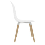 ZNTS Dining Chairs 6 pcs White Plastic 248234