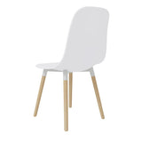 ZNTS Dining Chairs 6 pcs White Plastic 248234