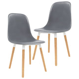 ZNTS Dining Chairs 2 pcs Grey Plastic 248238