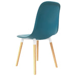 ZNTS Dining Chairs 2 pcs Turquoise Plastic 248241