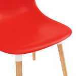 ZNTS Dining Chairs 2 pcs Red Plastic 248250