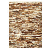ZNTS Rug Genuine Hair-on Leather 120x170 cm Brown/White 134408