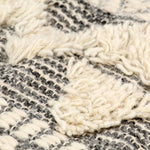 ZNTS Rug Handwoven Wool 140x200 cm White/Grey/Black/Brown 284366