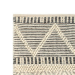ZNTS Rug Handwoven Wool 140x200 cm White/Grey/Black/Brown 284366