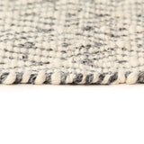 ZNTS Rug Handwoven Wool 140x200 cm White/Grey/Black/Brown 284366