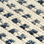 ZNTS Rug Denim Wool 140x200 cm Blue/White 284374