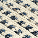 ZNTS Rug Denim Wool 140x200 cm Blue/White 284374