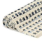 ZNTS Rug Denim Wool 140x200 cm Blue/White 284374
