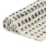 ZNTS Rug Denim Wool 140x200 cm Blue/White 284374