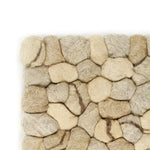 ZNTS Rug Wool Felt Pebble 120x170 cm Beige/Grey/Brown/Chocolate 284381