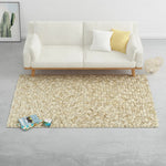 ZNTS Rug Wool Felt Pebble 120x170 cm Beige/Grey/Brown/Chocolate 284381