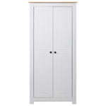 ZNTS Wardrobe White 80x50x171.5 cm Solid Pine Panama Range 282666