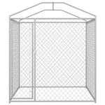ZNTS Outdoor Dog Kennel with Canopy Top 193x193x225 cm 145026