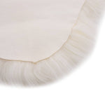 ZNTS Sheep Leather Rug 60x180 cm White 283880