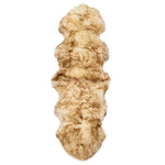 ZNTS Sheepskin Rug 60x180 cm Brown Melange 283882