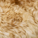 ZNTS Sheepskin Rug 60x180 cm Brown Melange 283882