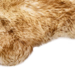 ZNTS Sheepskin Rug 60x180 cm Brown Melange 283882