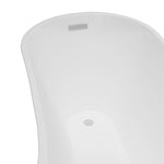 ZNTS Freestanding Bathtub White Acrylic 210 L 145243