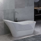 ZNTS Freestanding Bathtub White Acrylic 210 L 145243
