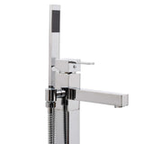 ZNTS Freestanding Bathtub Faucet Stainless Steel 110 cm 145092