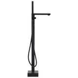 ZNTS Freestanding Bathtub Faucet Black Stainless Steel 90 cm 145096