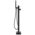 ZNTS Freestanding Bathtub Faucet Black Stainless Steel 90 cm 145096