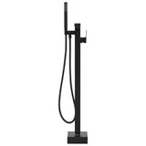 ZNTS Freestanding Bathtub Faucet Black Stainless Steel 90 cm 145096
