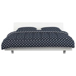 ZNTS 3 Piece Winter Duvet Set Fabric Dark Blue 240x220/80x80 cm 134258