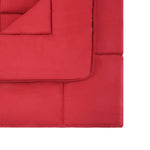 ZNTS 3 Piece Winter Duvet Set Fabric Burgundy 200x220/60x70 cm 134272