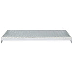 ZNTS Stair Treads 4 pcs Press-locked Galvanised Steel 700x240 mm 145252